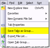 Saving and restoring tab groups